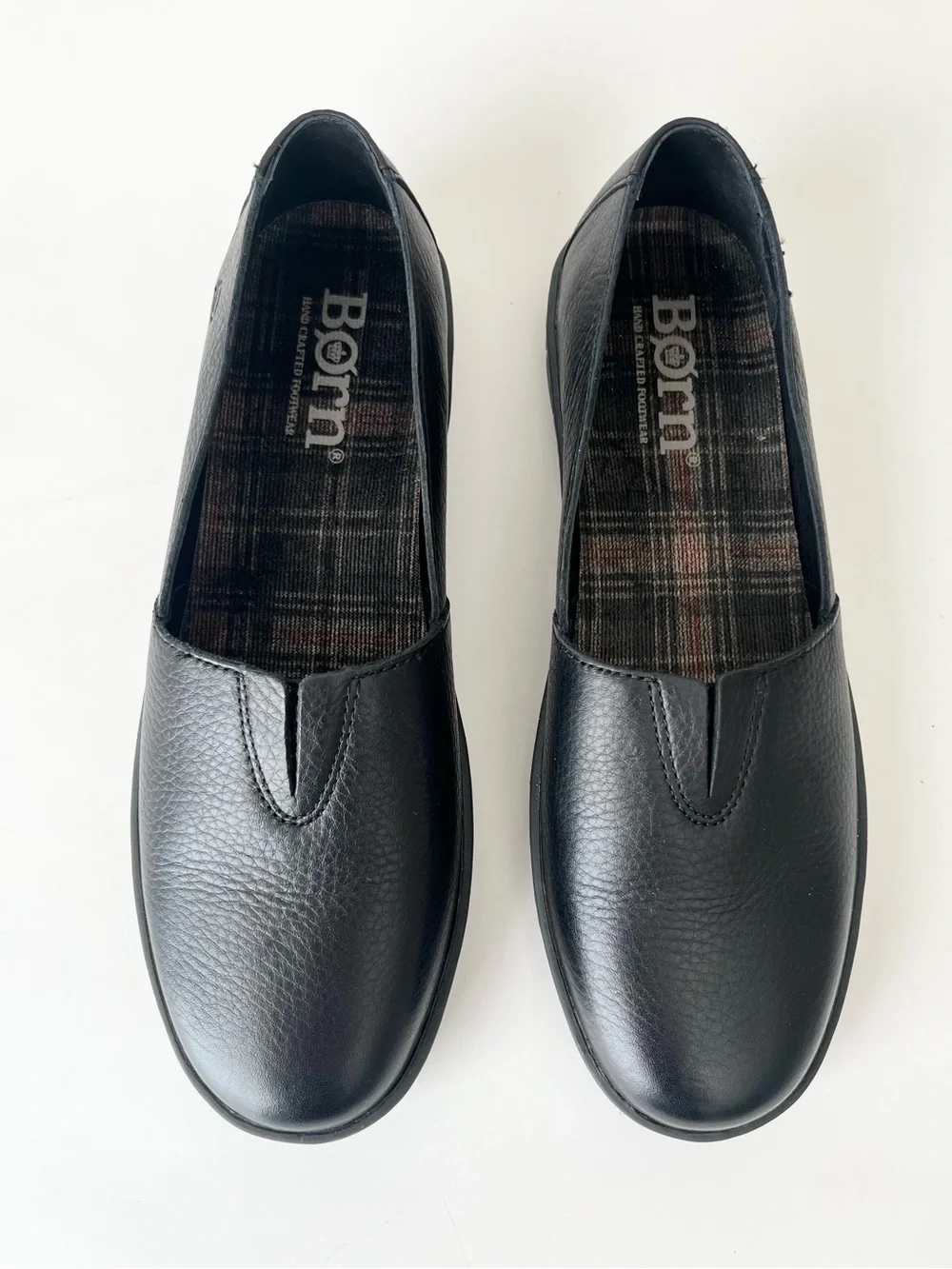 Born Congo leather comfort loafers black hand crafted NEW 9